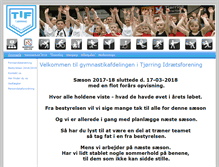 Tablet Screenshot of gymnastik.tjoerringif.dk